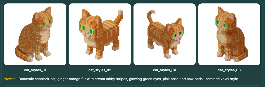 Isometric Voxel Style example 1