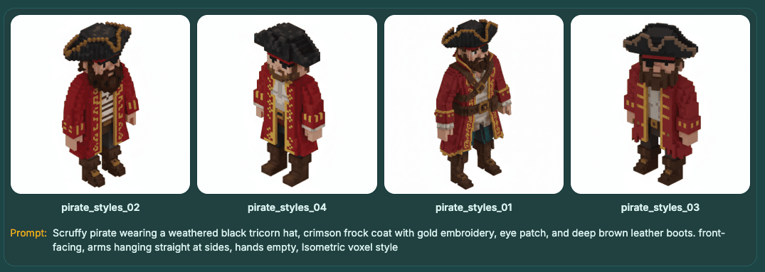 Isometric Voxel Style example 2