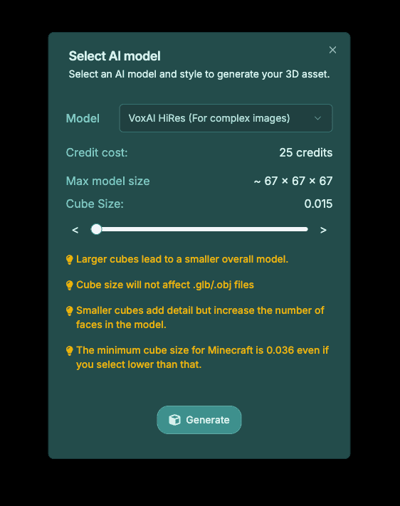 VoxAI Text to Image Step 3b