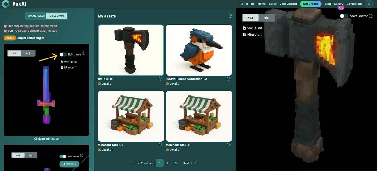 VoxAI Text to Image Step 4a