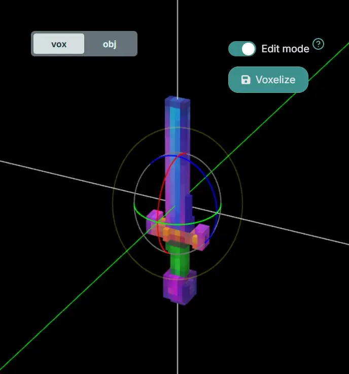 Step 2: Axis lines appear